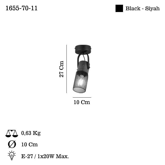 Opviq Lema - 70-11 Lámpara de araña de metal negra Opviq Lema - 70-11 Lámpara de araña de metal negra